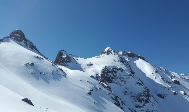 stone kar tip, alps, lechtal, pewter tip, nature, winter, mountains, snowy