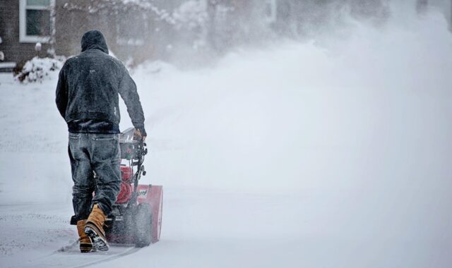 snowblowing, nature, snowblower, snow, blower, blowing, snowstorm, storm, windy, digging out, winter