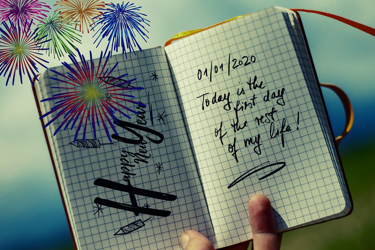 diary, new year's day, new year greetings, self care, hope, understanding, hand, keep, the rest of the life, old, new beginning, at the beginning, beginning, begin, shower of sparks, sylvester, self-love, self confidence, self care, self care, self care, self care, self care