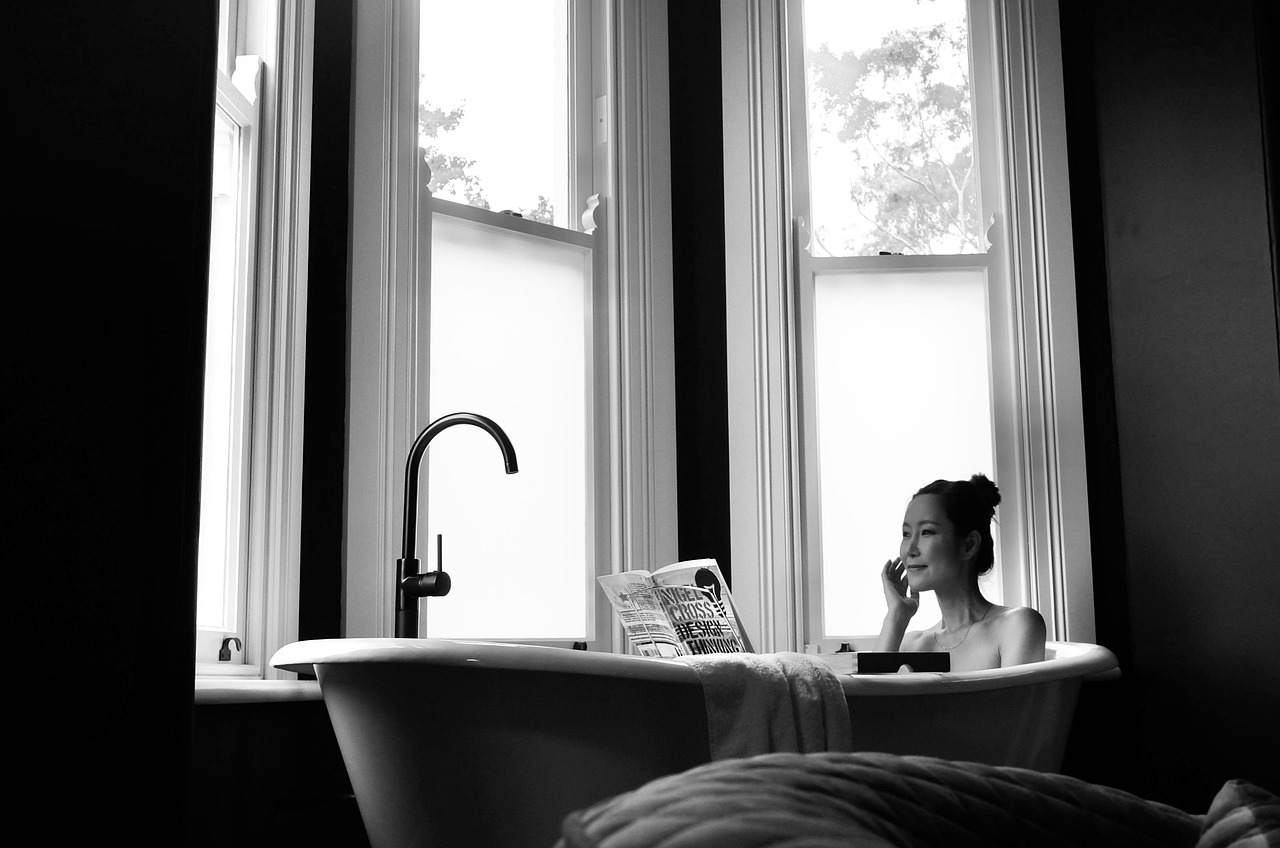 woman, wellness, care, self care, relaxation, beauty, bath, bathing, bathroom, window, victorian, model, modelling, self care, self care, self care, self care, self care