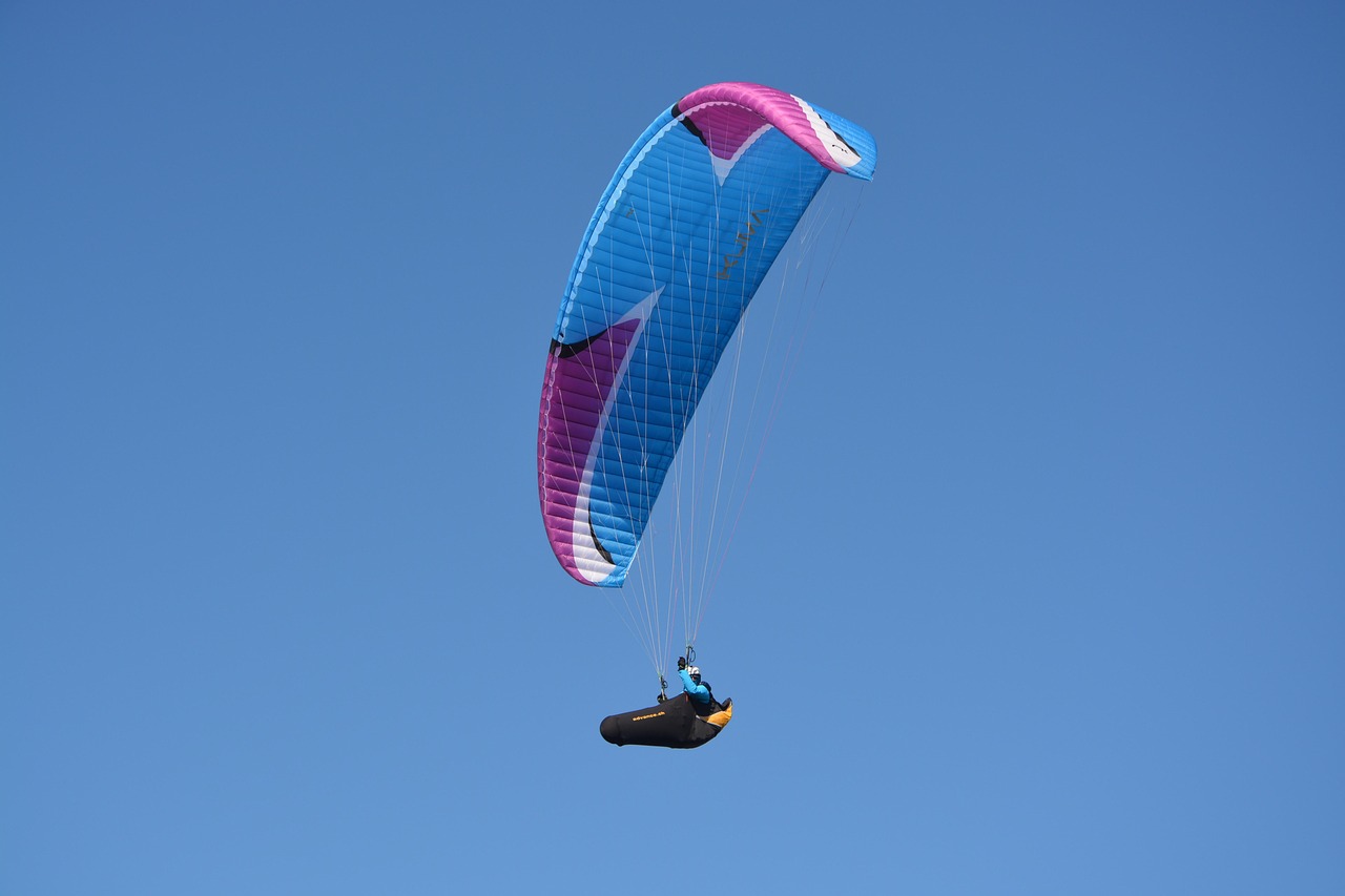 paragliding, fly, fly free, leisure sports, veil, blue sky, flight, air